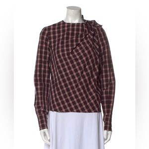 Isabel Marant Plaid Blouse